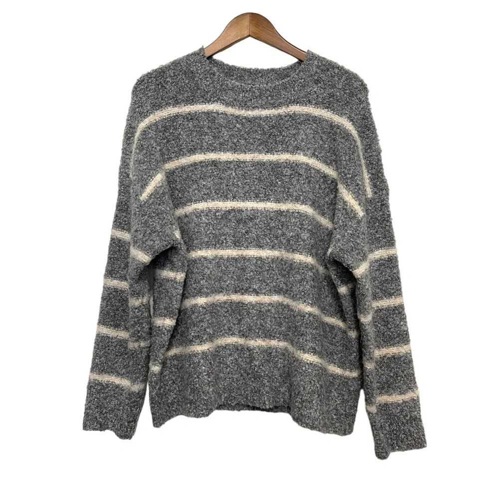 Doe & Rae Striped Super Soft knit Pullover Sweater‎ Size Large